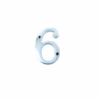 House Door Numerals Numbers - Number 0 to 9 in Polished Nickel Finish 75mm