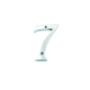 House Door Numerals Numbers - Number 0 to 9 in Polished Nickel Finish 75mm