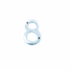 House Door Numerals Numbers - Number 0 to 9 in Satin Chrome Finish 75mm