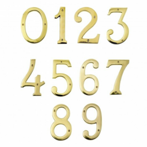 House Door Numerals - Number 0 to 9 in All Finishes - 150mm