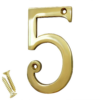 House Door Numerals - Number 0 to 9 in All Finishes - 150mm