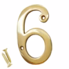 House Door Numerals - Number 0 to 9 in All Finishes - 150mm