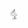 House Door Numerals Numbers from 0 to 9 in Satin Chrome Finish - 50mm