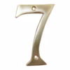 House Door Numerals Numbers - Number 0 to 9 in Polished Brass Finish - 50mm