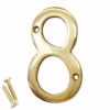 House Door Numerals - Number 0 to 9 in All Finishes - 150mm