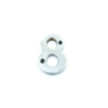 House Door Numerals Numbers from 0 to 9 in Satin Chrome Finish - 50mm