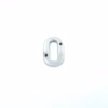 House door numerals numbers - numbers : 0 - 9 in polished chrome finish - 50 mm