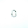 House door numerals numbers - numbers : 0 - 9 in polished chrome finish - 50 mm