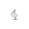 House door numerals numbers - numbers : 0 - 9 in polished chrome finish - 50 mm