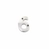 House door numerals numbers - numbers : 0 - 9 in polished chrome finish - 50 mm