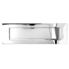 Traditional letter plate satin chrome 355 x 114mm by jedo