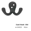 Double Coat Hook - 50mm