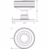 Burlington Bloomsbury Mortice Door Knob Satin Nickel