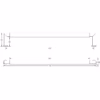 Burlington Westminster Pull Handles 425 X 20mm Bolt Through Satin Brass