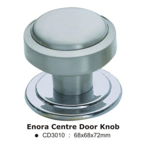 Enora Centre Door Knob - 68x68x72  - Polished Chrome