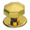 Jeno Centre Door Knob 71x71x80mm  - Polished Brass