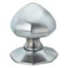 Oct Centre Door Knob -63mm  - Polished Brass