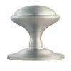 Mushroom Centre Door Knob -76mm  - Satin Chrome