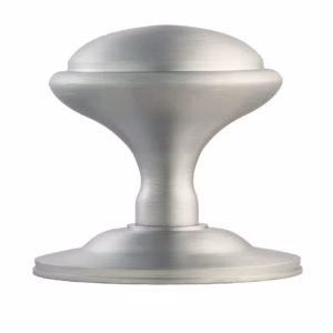Mushroom Centre Door Knob -76mm  - Satin Chrome