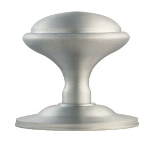 Mushroom Centre Door Knob -76mm  - Satin Chrome
