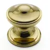 Centre Door Knob 100mm  - Polished Brass
