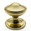 Centre Door Knob -125mm  - Polished Brass
