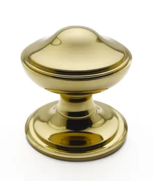 Centre Door Knob -125mm  - Polished Brass