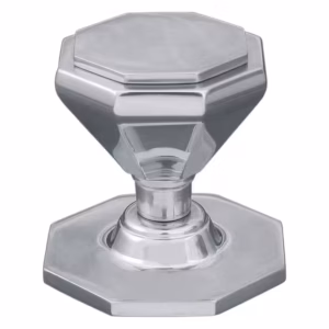 Tamas Centre Door Knob -79x66mm  - Polished Chrome