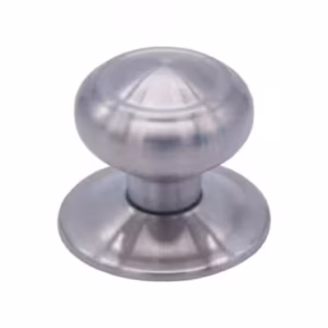 Centre Door Knob (Mushroom Shape)  - Satin Stainless Steel