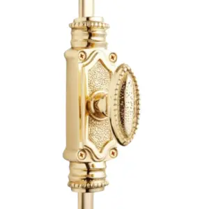 Beaded Espagnolette Bolt or Cremone Bolt - Upto 9 feet Doors and Windows  - Polished Brass