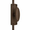 Oval Knob Espagnolette/Crémone Lock Bolt - Premium Finishes  - Satin Brass