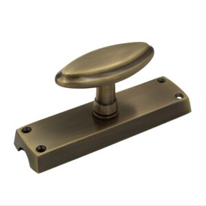 Oval Knob Espagnolette/Crémone Lock Bolt - Premium Finishes  - Satin Brass