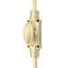 Hampton Reeded Cremone Bolt by Euro Art | Solid Brass Espagnolette Bolt  - Satin Brass