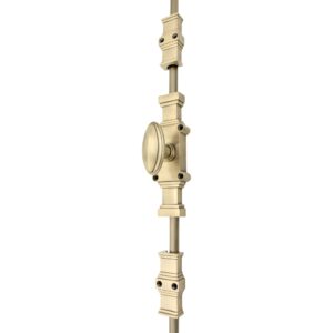 The Windsor Cremone Bolt by Euro Art | Solid Brass Espagnolette Bolt | 2 Finishes  - Antique Brass