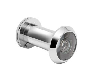 13.7mm Door Viewer 180° - Solid Brass  - Satin Chrome