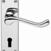 Shaped Scroll Lever on Back Plate lever lock - Smooth Fisnish - 168mm X 40mm