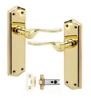 Shape Lever on Latch Back Plate