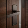 Belvedere Slimline backplate Luxury Interior Door Handle Set