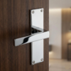 Belvedere Slimline backplate Luxury Interior Door Handle Set