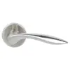 Solid Stainless Steel Lever -130 x 55 - Rose 52 x 8 mm