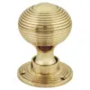Beehive Reeded Mortice Door Knob -50mm