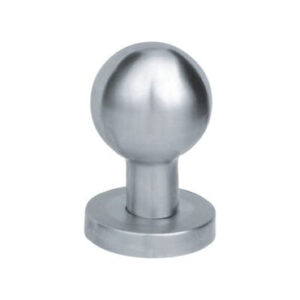 Round Mortice Knob  - Satin Stainless Steel