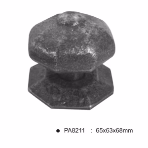 Center Door Knob -65x63x68mm  - Antique Pewter