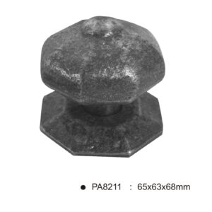 Center Door Knob -65x63x68mm  - Antique Pewter