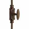 Limited Edition - Antique Brass Stephaney Espagnolette Bolt  - Antique Brass Unlacquered