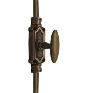 Limited Edition - Antique Brass Stephaney Espagnolette Bolt  - Antique Brass Unlacquered