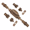 Limited Edition - Antique Brass Stephaney Espagnolette Bolt  - Antique Brass Unlacquered