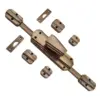 Valentino Antique Brass Espagnolette/Crémone Lock Bolt for up to 8.5 Feet High Doors & Windows  - Antique Brass Unlacquered