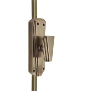 Valentino Antique Brass Espagnolette/Crémone Lock Bolt for up to 8.5 Feet High Doors & Windows  - Antique Brass Unlacquered