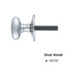 Oval Knob for Rack Bolt  - Polished Chrome